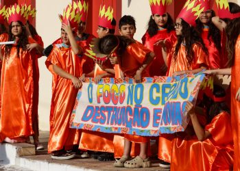 Crianças debatem mudanças climáticas em Goiás